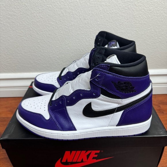 Jordan 1 Retro High Court Purple White Size 11 - Picture 1 of 8